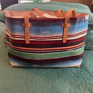 Consuela striped Navajo bag